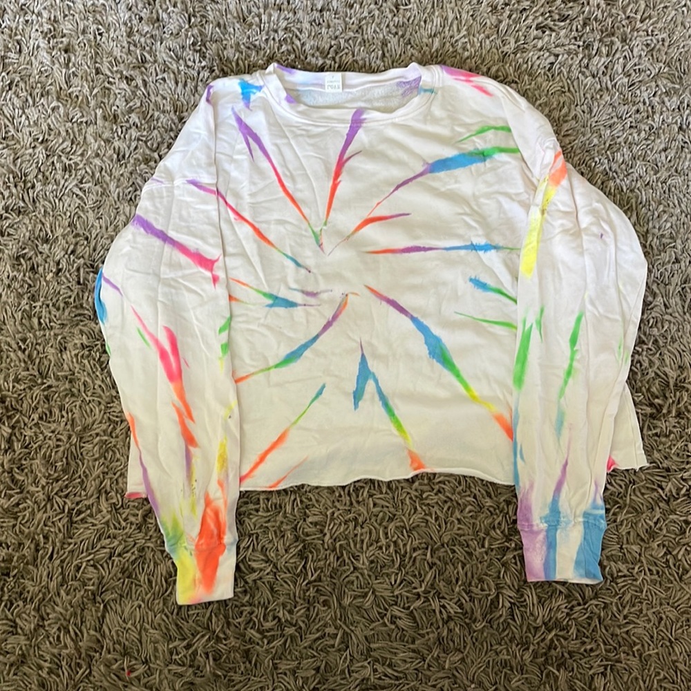 LOVE tie dye summer sweatshirt